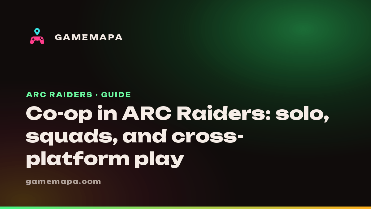 Co-op in ARC Raiders: solo, squads, and cross-platform play