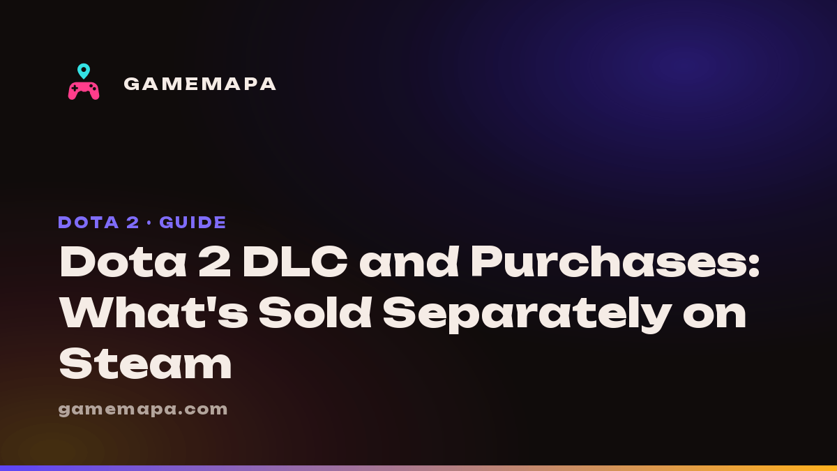 Dota 2 DLC and Purchases: What's Sold Separately on Steam