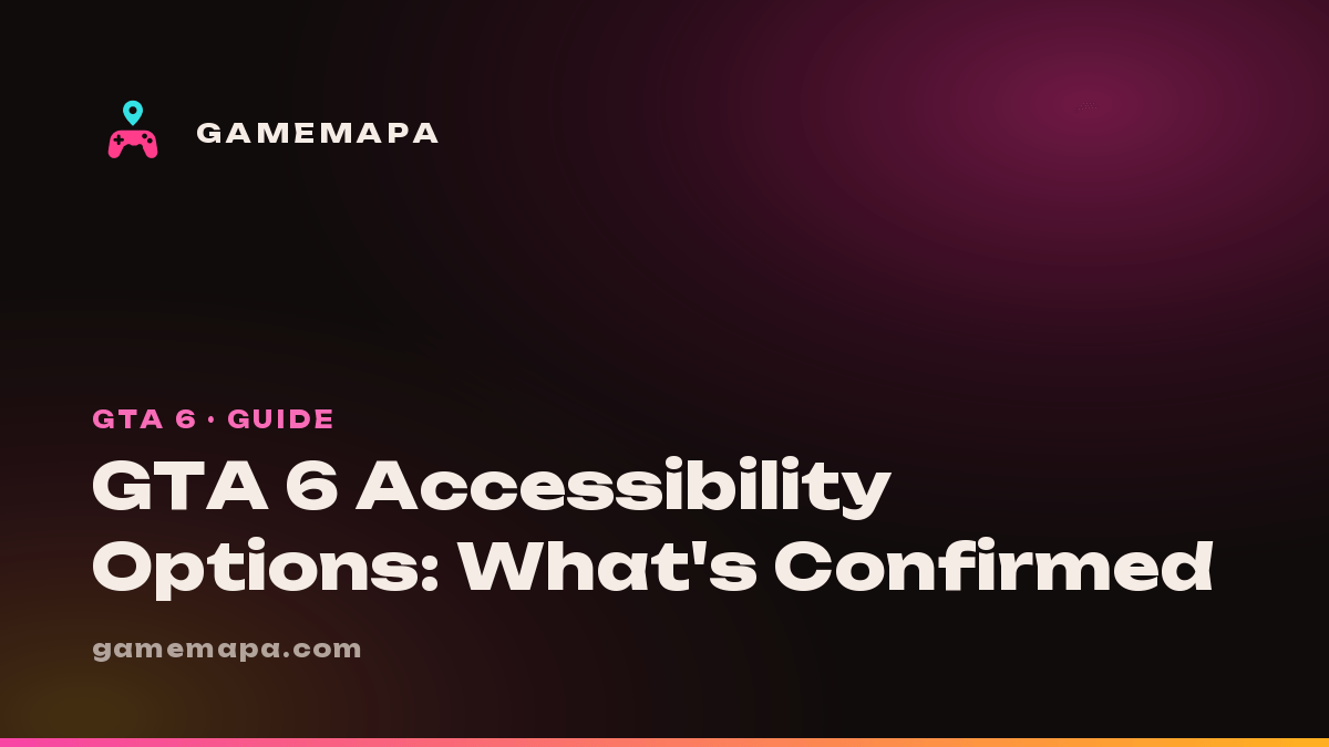 GTA 6 Accessibility Options: What's Confirmed