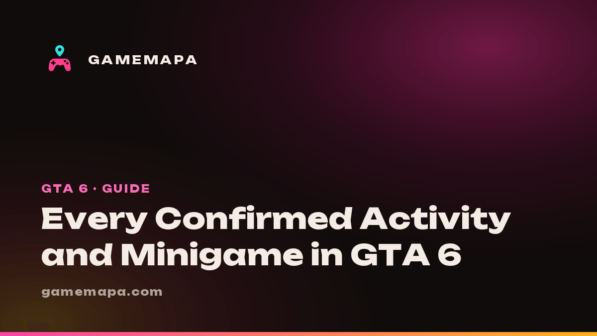 Every Confirmed Activity and Minigame in GTA 6