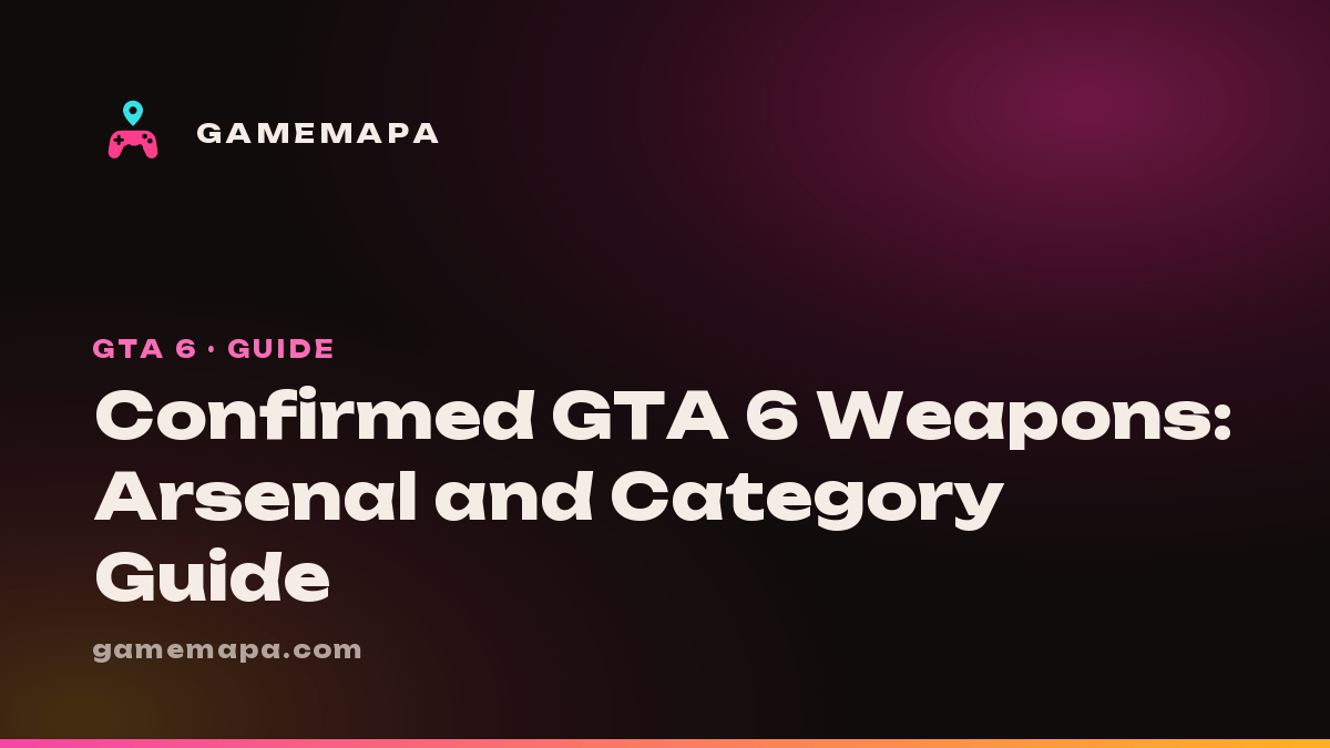 Confirmed GTA 6 Weapons: Arsenal and Category Guide