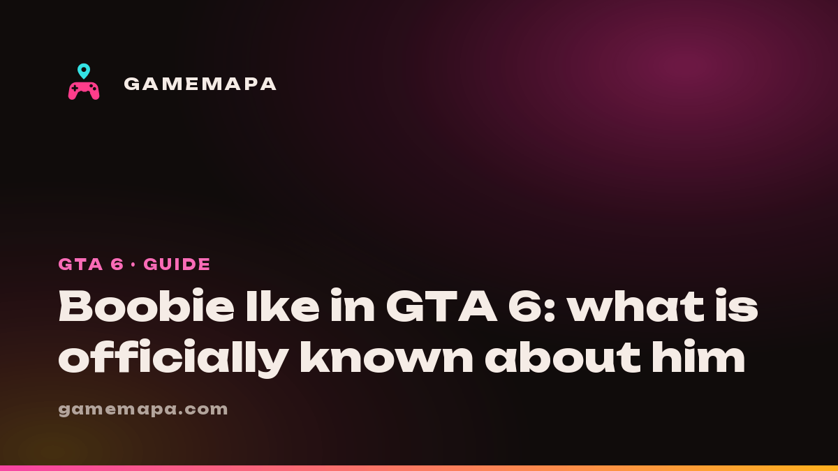 Boobie Ike in GTA 6: what is officially known about him