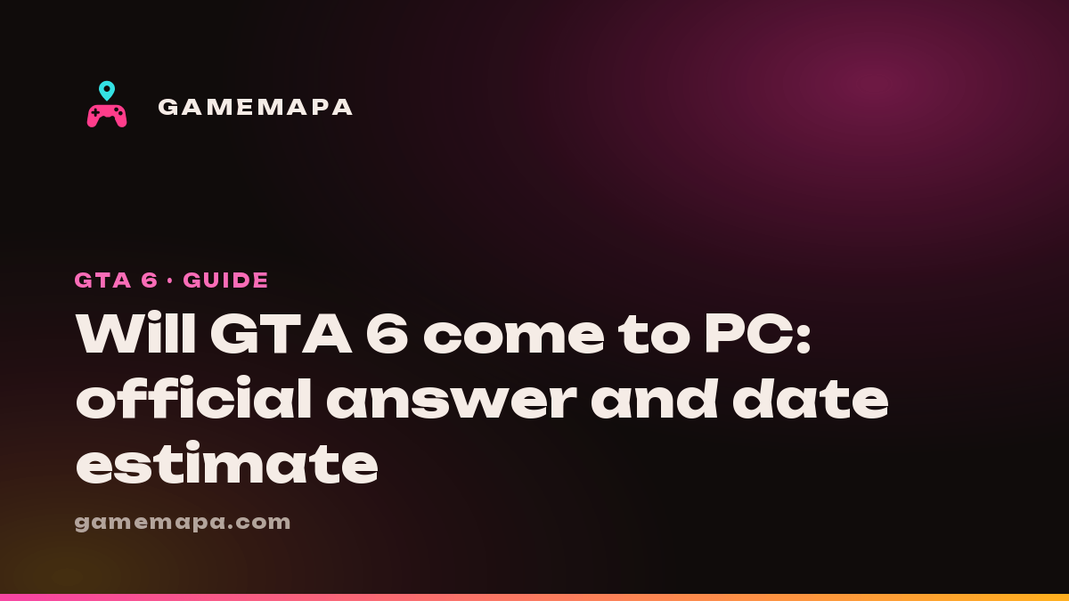 Will GTA 6 come to PC: official answer and date estimate