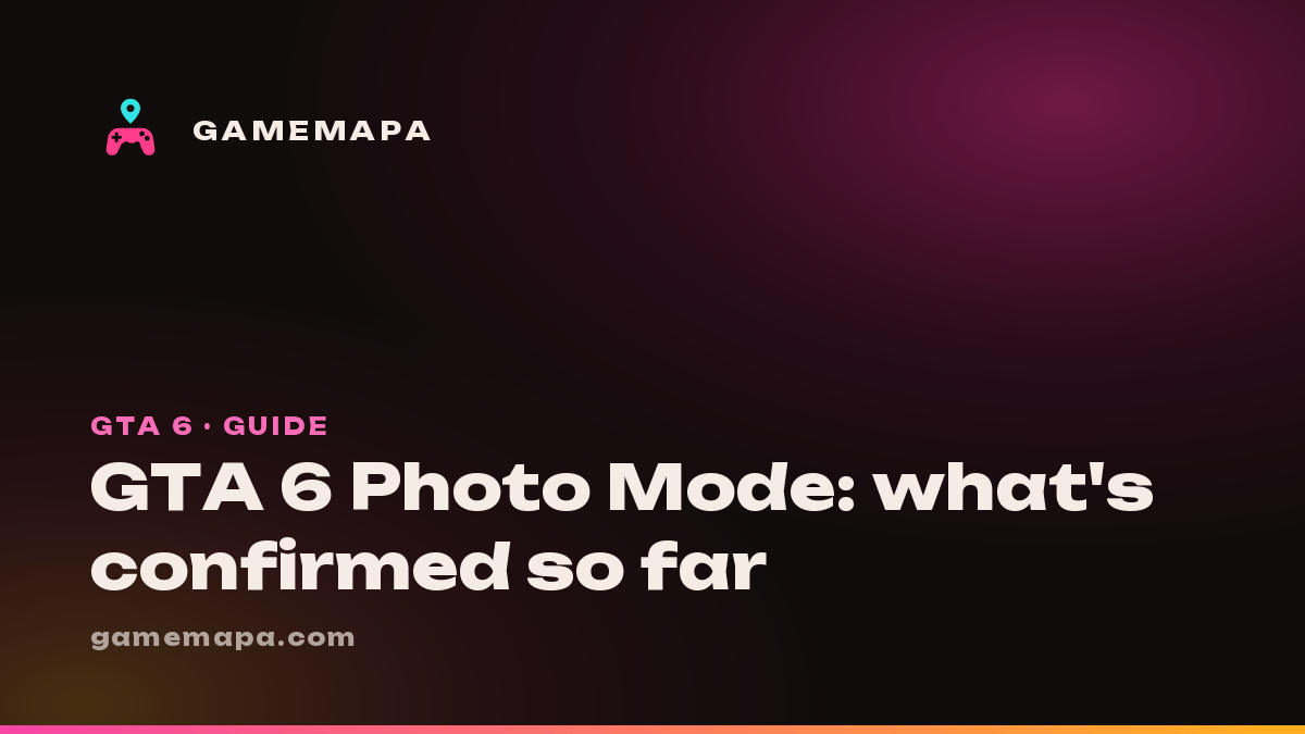 GTA 6 Photo Mode: what's confirmed so far