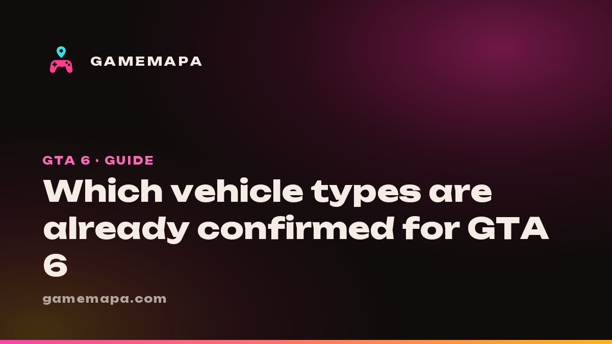 Which vehicle types are already confirmed for GTA 6