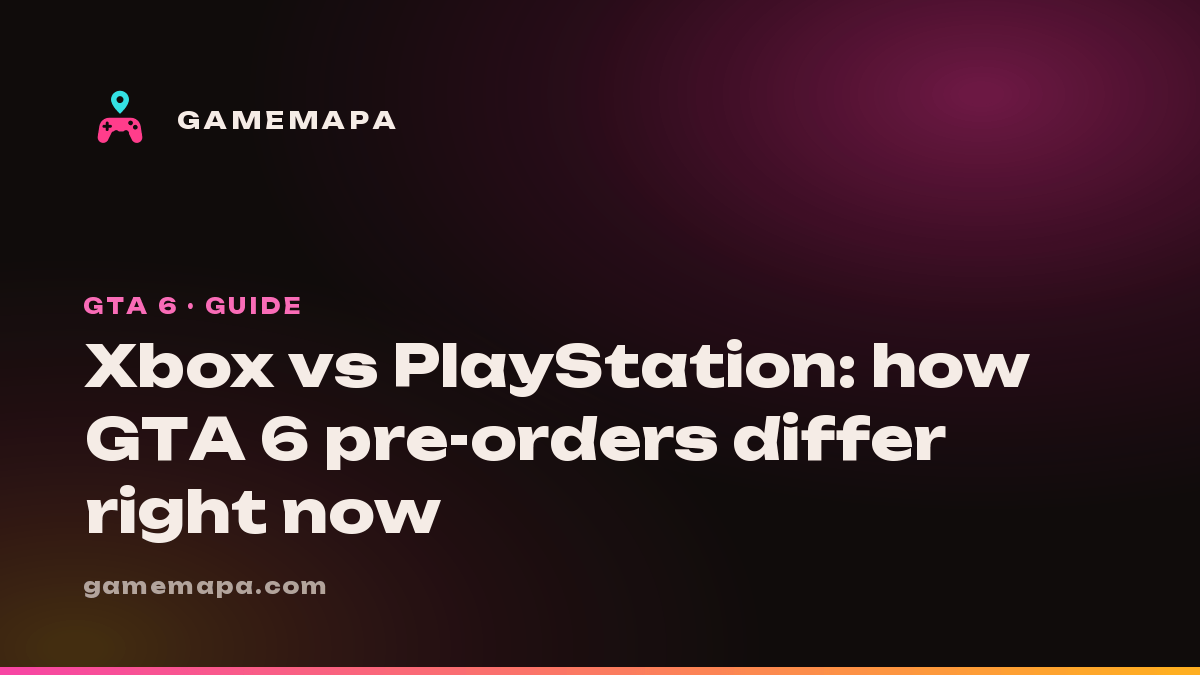 Xbox vs PlayStation: how GTA 6 pre-orders differ right now