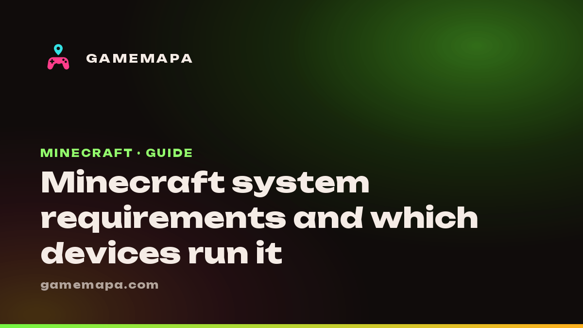 Minecraft system requirements and which devices run it