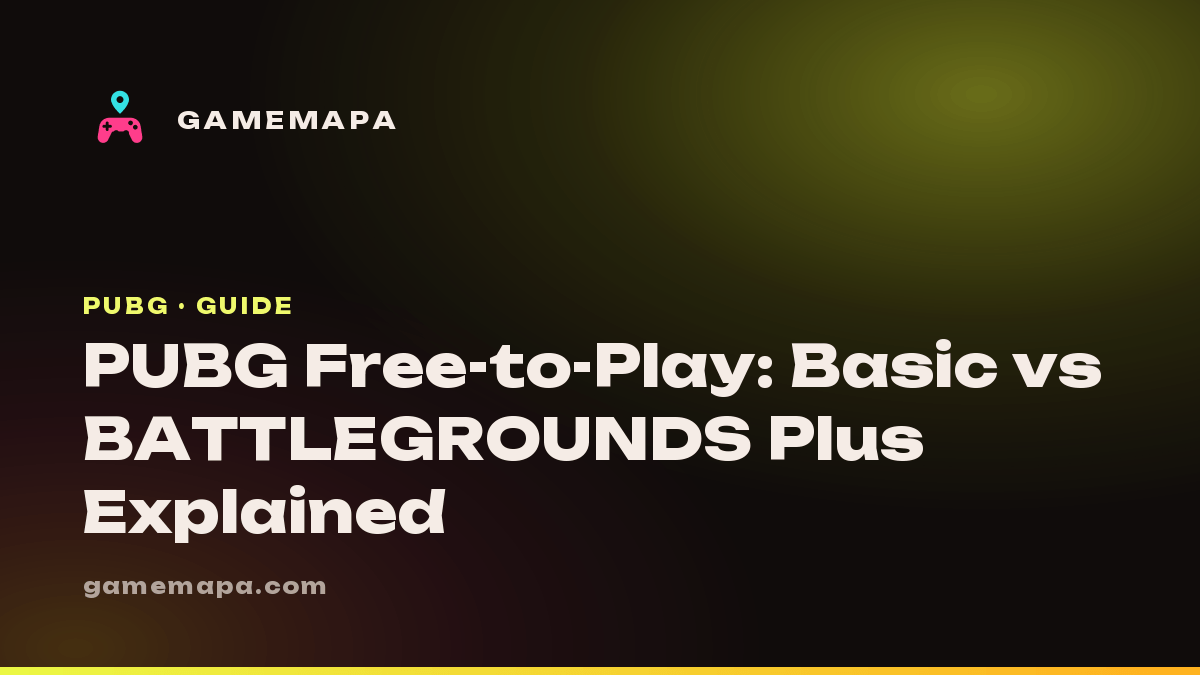 PUBG Free-to-Play: Basic vs BATTLEGROUNDS Plus Explained