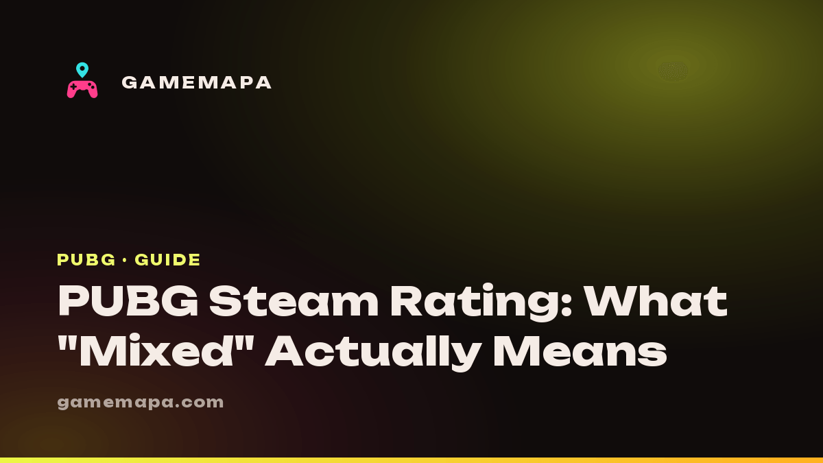 PUBG Steam Rating: What "Mixed" Actually Means