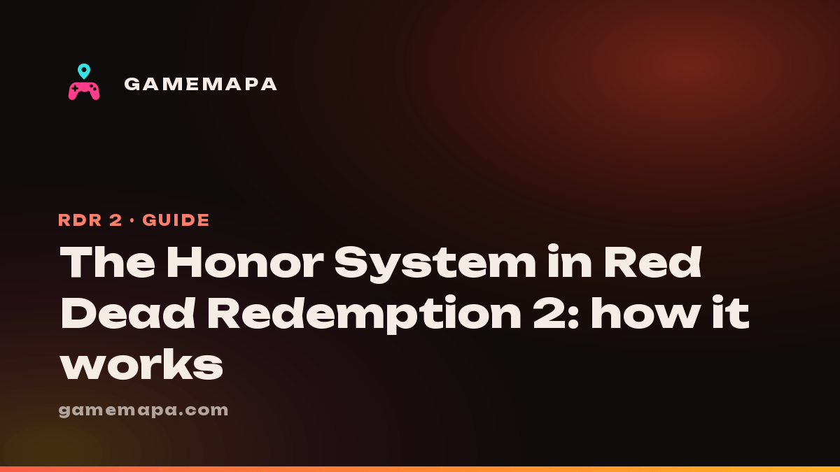 The Honor System in Red Dead Redemption 2: how it works
