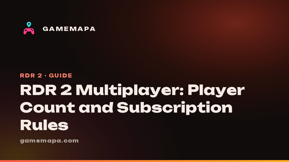 RDR 2 Multiplayer: Player Count and Subscription Rules