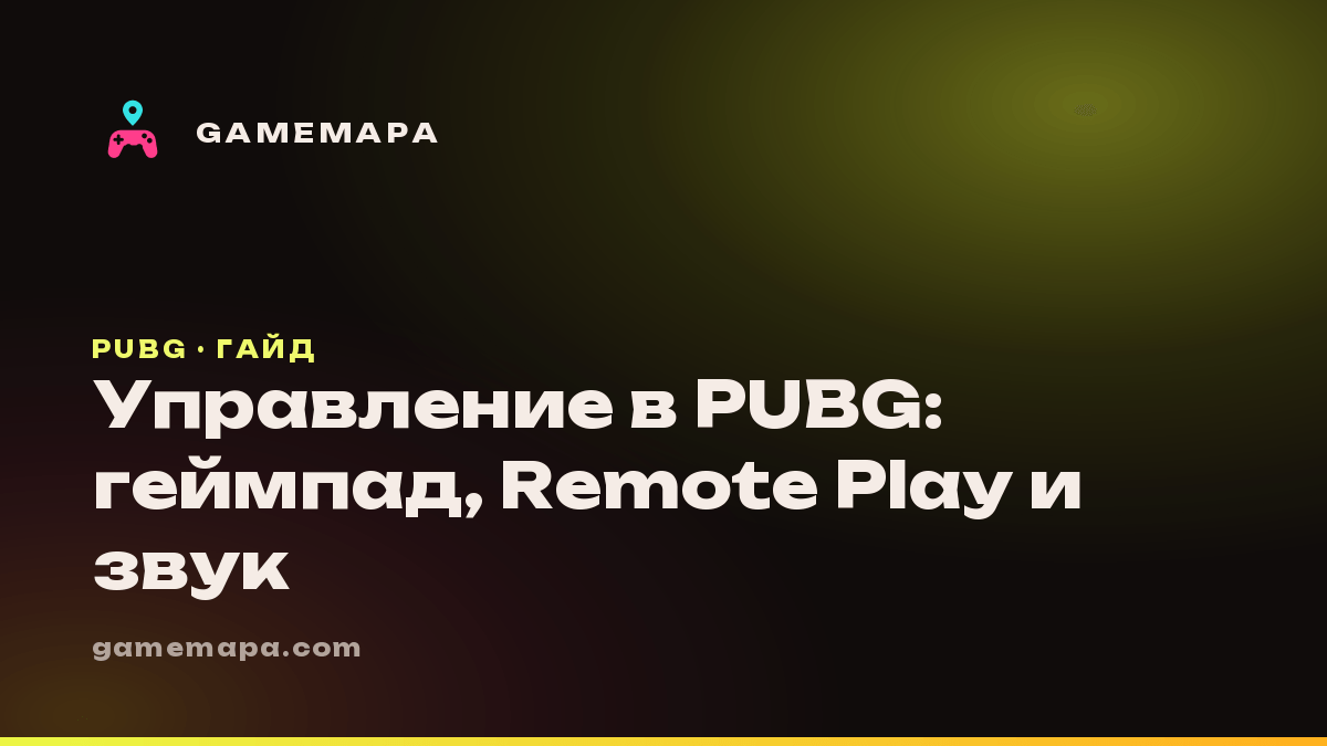 Управление в PUBG: геймпад, Remote Play и звук