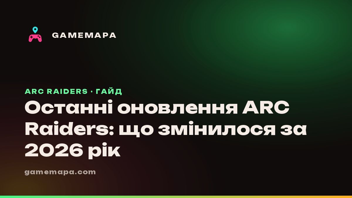 Останні оновлення ARC Raiders: що змінилося за 2026 рік