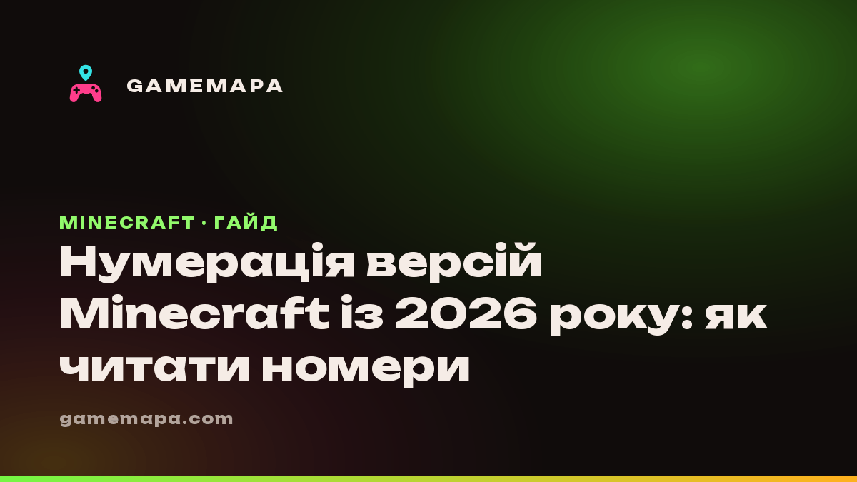 Нумерація версій Minecraft із 2026 року: як читати номери