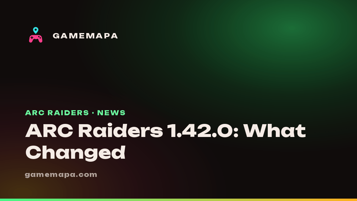 ARC Raiders 1.42.0: What Changed