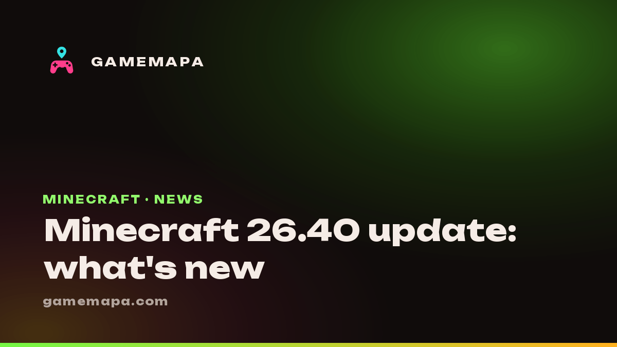 Minecraft 26.40 update: what's new