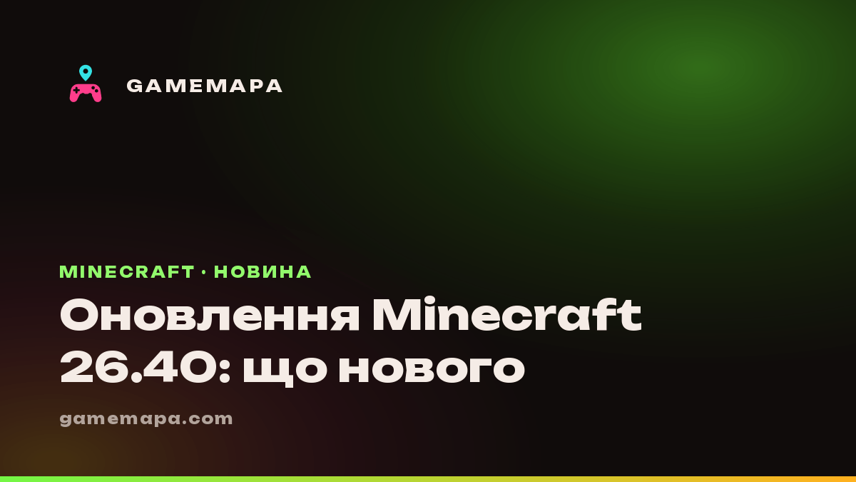 Оновлення Minecraft 26.40: що нового